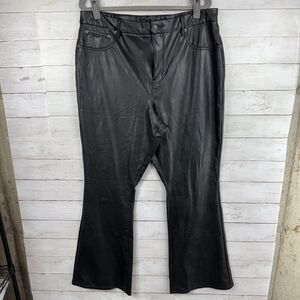 American Eagle Pleather Curvy Super High-Rise Kick Boot Pants
